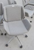 1 x Genuine BOSS DESIGN 'Kruze' Designer Upholstered Office Swivel Chair with Adjustable Height