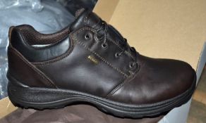 1 x Pair of Men's Grisport Brown Leather GriTex Shoes - Rogerson Footwear - Brand New and Boxed -