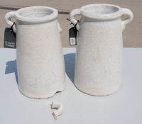 2 x Ravello Vases - Ref: GTC614/RC - CL1017 - Location: Altrincham WA14Condition Report:Supplied