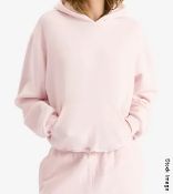 1 x SKIMS Classic Cotton Fleece Pullover Hoodie in Barely Pink - Size: XS / UK 2-6 - RRP £80.00