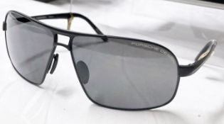 1 x Genuine Pair of PORSCHE 'P8542' Men's Designer Sunglasses - Titanium - Porsche Design