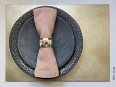 10 x Assorted POSH TRADING COMPANY Hand-gilded Silver Leaf Placemats / Coasters