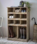 1 x Chedworth 1.1-Metre Tall Solid Wood Welly Locker - Original RRP £395.00