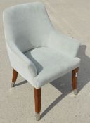 1 x Premium Upholstered Boudoir Chair - Recently Removed From A Luxury 5-Star Hotel - Ref: