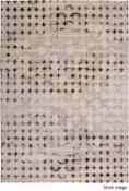 1 x WECON / ESPRIT 'Velvet Spots' Modern Carpet Rug in Light Brown with an Antique Aesthetic -