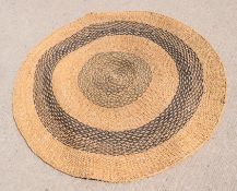 1 x Round 1.2M Woven Mat - Ref: GTC596/RC - CL1017 - Location: Altrincham WA14Condition Report: