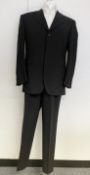 1 x CERRUTI 1881 Men's Italian Made Wool 2-Piece Suit in Charcoal - Size EU50 - Ref: LB521 -