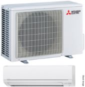 3 x Mitsubishi Electric Wall Mounted Air Conditioning Systems Including Both Indoor and Outdoor