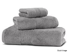 2 x HAMAM 'Galata' Organic Cotton Washcloths in Dark Peach, 30x40cm - Unused Shop Stock - Total