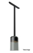 1 x FLOS Suspension Glass Downlight 110 Black Rod 100 mm Dali Version - Designed By Vincent Van
