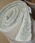 1 x SCHÖNER WOHNEN 'Melody' 3.3-Metre Long Carpet Rug / Runner in Pale Green - Dimensions 70 x 330cm