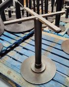 3 x Pedestal Bases for Poser Bar Tables - Height 107 cms - Base Size 46 cms