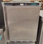 1 x Polar CD080 Single Door Undercounter Refrigerator - Stainless Steel Finish