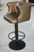 4 x Bar Stools - Dimensions: H81/110 x W56 x D50 cms - Removed from a Restaurant Environment