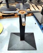 4 x Pedestal Bases for Restaurant Tables - Features a Rectangular Pyramid Style Support Base