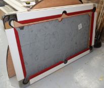 1 x Pool Table with Slate Bed - Includes a Selection of Pool Cues - Dimensions: L187 x W110 cms