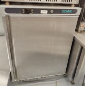 1 x Polar CD080 Single Door Undercounter Refrigerator - Stainless Steel Finish