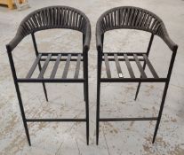 2 x Bar Stools - Dimensions: H72/109 x W56 x D60 cms - Removed from a Restaurant Environment