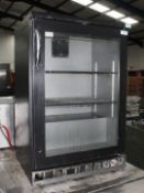 1 x Gamko Single Door Glass Froster in Black  - Model: MF/110RGCS - Dimensions: H90 x W60 x D51