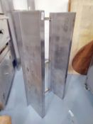 1 x Stainless Steel Wall Mounted Double Shelf for Commercial Kitchens - Dimensions: H50 x W130 x D30