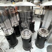 1 x Heat Outdoors Santini Spiral Flame 13.5kW Gas Freestanding Upright Patio Heater