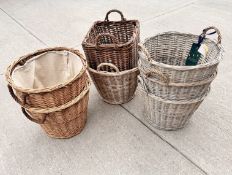 7 x Assorted Wicker Baskets - Ex-Showroom Display Pieces - Ref: HBK431 / Multi WH2 - CL987 -