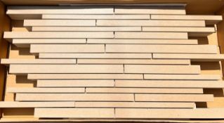 8 x Boxes of Villeroy & Boch Split Face Wall Tiles for Feature Walls or Splashbacks - Size: