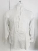 1 x GIORGIO ARMANI Men's Cotton Tuxedo Dress Shirt in White - Made in Italy - Size: 15-1/2 -