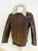 1 x DOLCE & GABBANA Men's Genuine Italian Designer Shearling Jacket Coat - Original Value £1,100 -