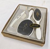 1 x Vintage Juliette By Barnet Brush And Comb Set - Boxed - Includes Original Outer Brown Storage/