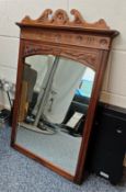 1 x Antique Wooden Dressing Table Mirror - 87(H) X 60(W)Cm - NO VAT ON THE HAMMER - Ref: - CL444 -