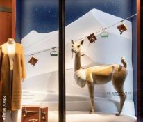 1 x Bespoke Life-Size Sculpted Fibreglass VICUNA LLAMA Exotic Animal Statue - Window Display