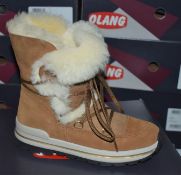 1 x Pair of Designer Olang Aurora.Lux 85 CUOIO Women's Winter Boots - Euro Size 39 - Brand New Boxed