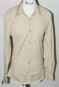 1 x Alexander McQueen Mens' Designer Long-Sleeve Button-up Shirt - Size: 46 - Original Price £510.00