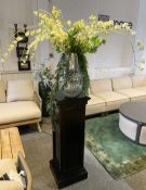 1 x Metre Tall plant Stand in Black - Dimensions: 36 x 36 x H100 - Recently Removed from a Luxury