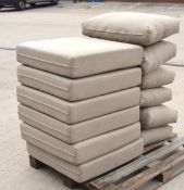 Collection of Outdoor Furniture Cushions - Includes 6 x Seat Cushions 14x69x69cm and 6 x Back