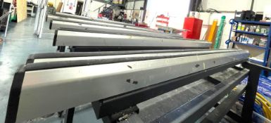 1 x Industrial Purpose Assembly Bench, steel construction, dimensions 78.7 x 27.6 x 35.4 inches