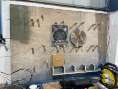 1 x Wall Mounted Peg Board for Hanging Tools