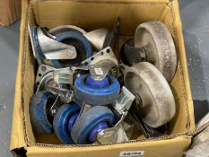 1 x Job Lot to Include Swivel Caster Wheels - Plate Mount, Rubber and Metal