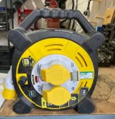 Site Power 110v Cable Extension Reel - Features Include an 82ft cable length, 16A current rating
