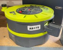 1 x Masterplug Pro-XT 10m 240v Cable Reel - 4 Outlets, 13A, Thermal Cut-out, Power Indicator, Safety