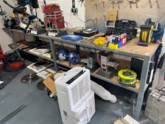 1 x Heavy Duty Workbench - Contents of Bench Not Included - Size: 388cm x 75cm