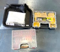1 x Job Lot Including 2 x Seikenhai Rubber Drip Trays, 2 x Stanley Stackable Screw Storage Boxes