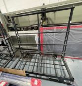 1 x Industrial Metal Frame Cart with Casters - Suitable for Moving Large Sheets of Wood, Doors