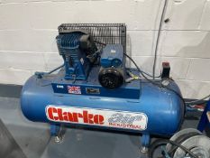1 x Clarke XE18/200 Air Compressor - Features a Maximum Working Pressure of 10.3 BAR - 200 Liter