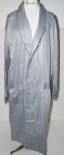 1 x ZIMMERLI Mens' Luxury Jacquard Long Pure Cotton Dressing Gown Robe in Blue - RRP £349.00 -