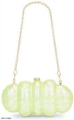 1 x CULT 'Gaia' Designer Puffer Clutch Handbag with Chain Strap - Original Price £272.00