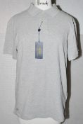 1 x RALPH LAUREN Men's Slim Fit Mesh Polo Shirt in Grey - Size: M - Original Price £115.00 - Ref: