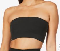 1 x SKIMS Fits Everybody Stretch-woven Bandeau Bra in Onyx Black - Size: S = UK 8-10 - Original Pric