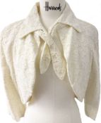1 x Ladies' Designer Lace Bolero Shrug Jacket in Cream - Size: IT 42 - Original Price: €995.00 -